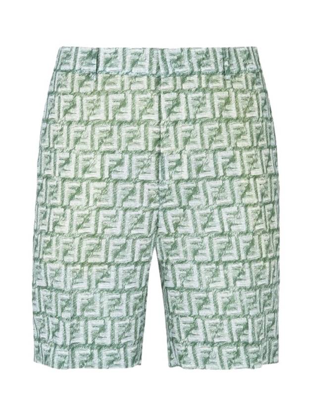 FF Print Shorts Green - FENDI - BALAAN 1