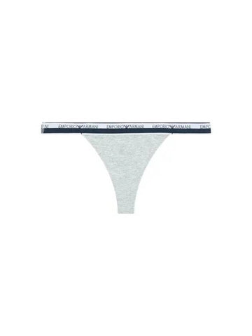 UNDERWEAR Women s Logo Line Band Thong Melange Gray - EMPORIO ARMANI - BALAAN 1