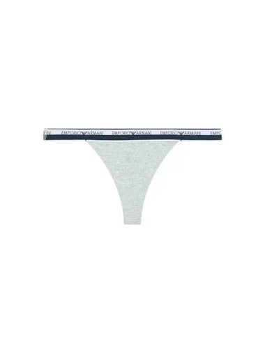 UNDERWEAR Women s Logo Line Band Thong Melange Gray - EMPORIO ARMANI - BALAAN 1