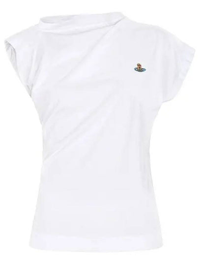 Women's Embroidered Logo Sleeveless White - VIVIENNE WESTWOOD - BALAAN 2