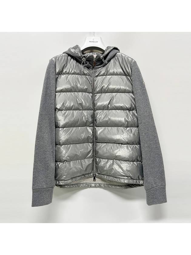 Women's padded knit cardigan gray 8G518 00 V8179 - MONCLER - BALAAN 1