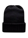 3B00016 M1131 999 Knit Beanie Black - MONCLER - BALAAN 3