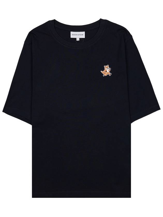 Speedy Fox Patch Comfort Short Sleeve T Shirt Black - MAISON KITSUNE - BALAAN 9