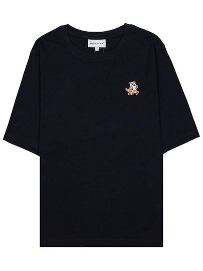 Speedy Fox Patch Comfort Short Sleeve T-Shirt Black - MAISON KITSUNE - BALAAN 2