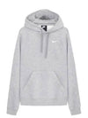 Logo Team Club Pullover Hoodie Grey - NIKE - BALAAN 2