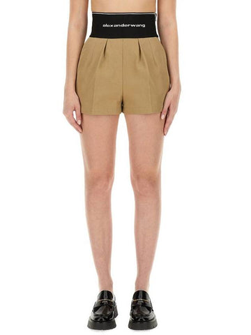 Alexander Wang Safari" Shorts With Logo - ALEXANDER WANG - BALAAN 1