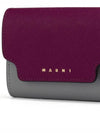 Saffiano Leather Card Wallet Purple - MARNI - BALAAN 5