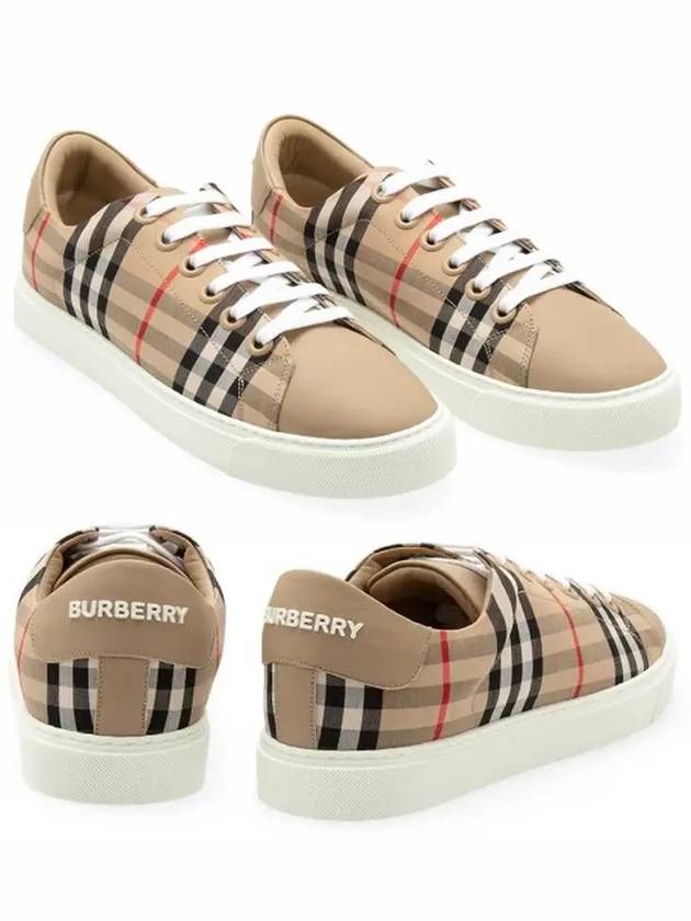 Vintage Check Low Top Sneakers Beige - BURBERRY - BALAAN 2