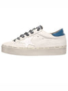 Women's Hi Star Blue Tab Nappa Leather Low Top Sneakers White - GOLDEN GOOSE - BALAAN 3