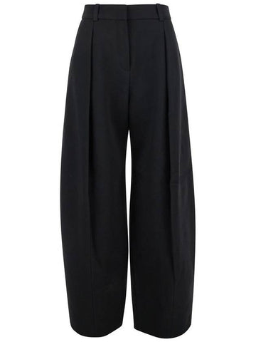 'Le Pantalon Paseo' Black Pants With Belt Loops And Wide Leg In Viscose Blend Stretch Woman - JACQUEMUS - BALAAN 1