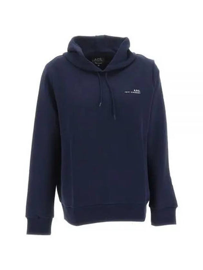 Item Logo Print Hooded Top Navy - A.P.C. - BALAAN 2