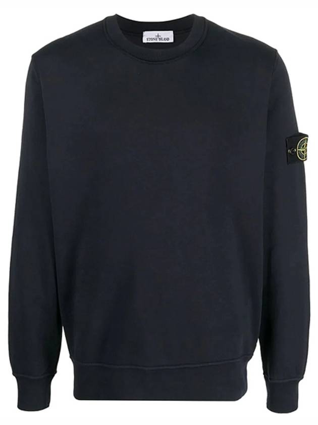 Wappen Patch Crew Neck Sweatshirt Navy - STONE ISLAND - BALAAN 2