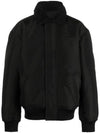 Shearling Collar Bomber Jacket Black - ACNE STUDIOS - BALAAN 2