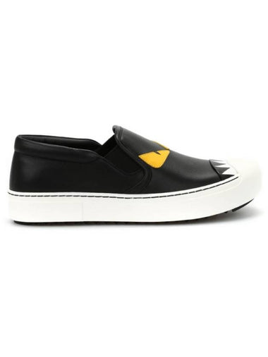 Women's Monster Slip-On Black - FENDI - BALAAN 1