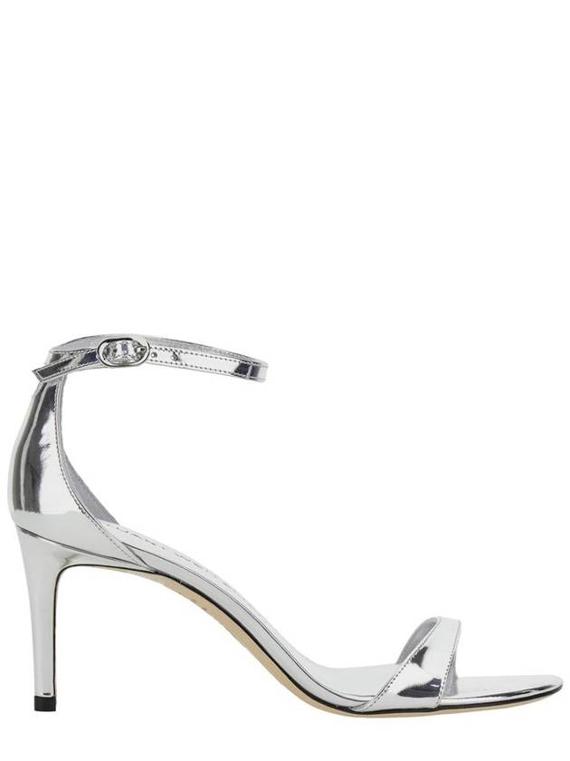 'Nudistarc' Metallic Sandals With High Block Heel In Patent Leather Woman - STUART WEITZMAN - BALAAN 1