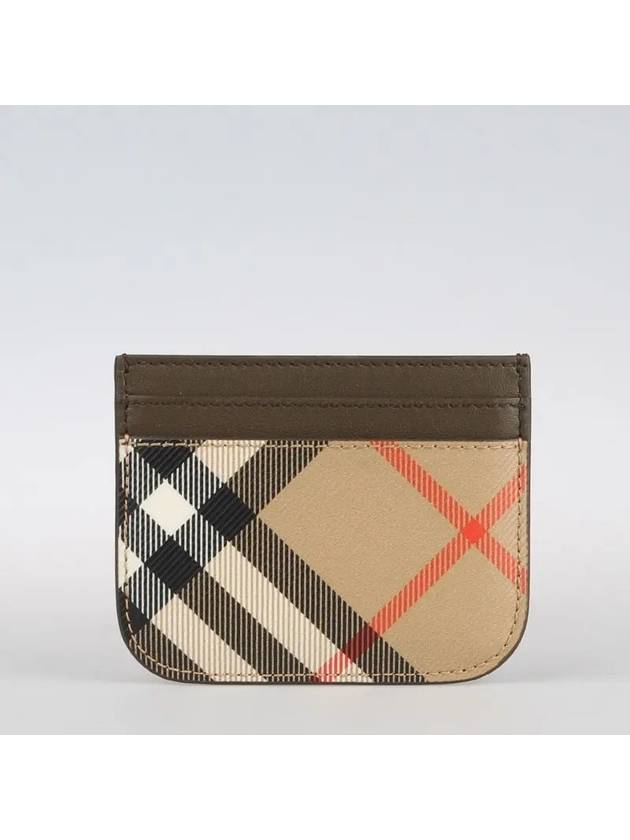 Check Card Wallet Beige - BURBERRY - BALAAN 2