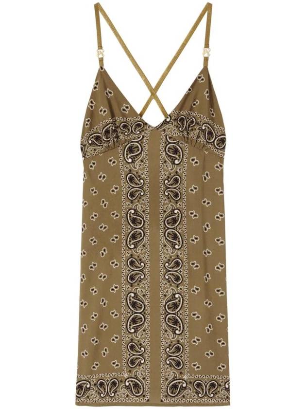 Paisley Print Slip Dress PWDJ007S24FAB0015656 - PALM ANGELS - BALAAN 1