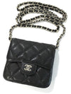 23S Classic Mini Chain Bag Black Caviar Gold Plated AP3259 - CHANEL - BALAAN 1