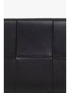 Intrecciato Lambskin Calfskin Card Wallet Black - BOTTEGA VENETA - BALAAN 4