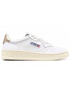 Medalist Goatskin Low Top Sneakers Gold White - AUTRY - BALAAN 2