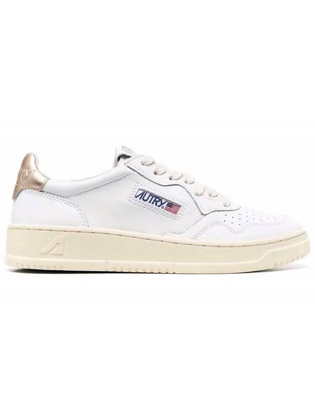 Medalist Goatskin Low Top Sneakers Gold White - AUTRY - BALAAN 2