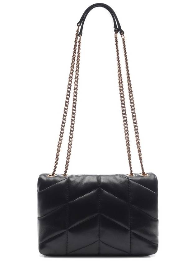 Toy Puffer Quilting Lambskin Shoulder Bag Black - SAINT LAURENT - BALAAN 5