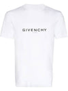 Reverse Oversized Short Sleeve T-Shirt White - GIVENCHY - BALAAN 1