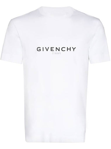 Reverse Oversized Short Sleeve T-Shirt White - GIVENCHY - BALAAN 1