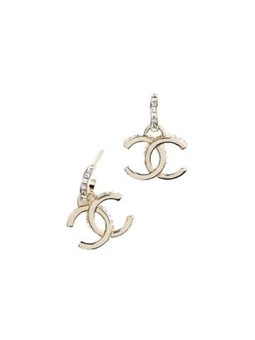 CC logo drop earrings gold - CHANEL - BALAAN 1