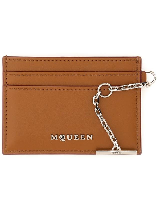 Sling Logo Plaque Card Holder Brown - ALEXANDER MCQUEEN - BALAAN 2