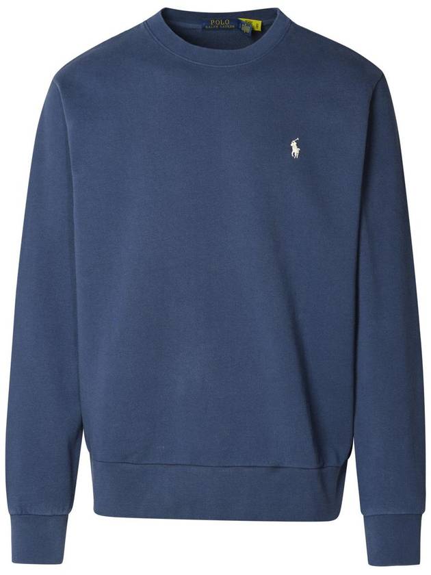 Embroidered Pony Logo Crew Neck Cotton Sweatshirt Cruise Navy - POLO RALPH LAUREN - BALAAN 2