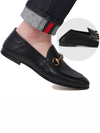 DP Sail 407314 DLC00 1000 Horsebit Leather Loafers - GUCCI - BALAAN 1