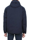 Logo David TC Down Hooded Jacket Navy - STONE ISLAND - BALAAN 6