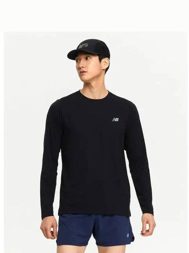 NBNDE4P111 MEN Performance Long Sleeve T Shirt BLACK - NEW BALANCE - BALAAN 1