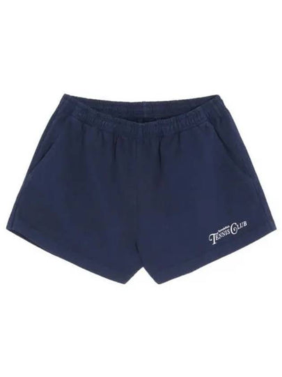 Tennis Club Cotton Shorts Navy - SPORTY & RICH - BALAAN 2