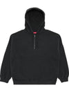 Supreme Wrapped Half Zip Hooded Sweatshirt Washed Black SS24SW56 - NIKE - BALAAN 5