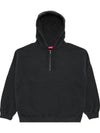 Supreme Wrapped Half Zip Hooded Sweatshirt Washed Black SS24SW56 - NIKE - BALAAN 8