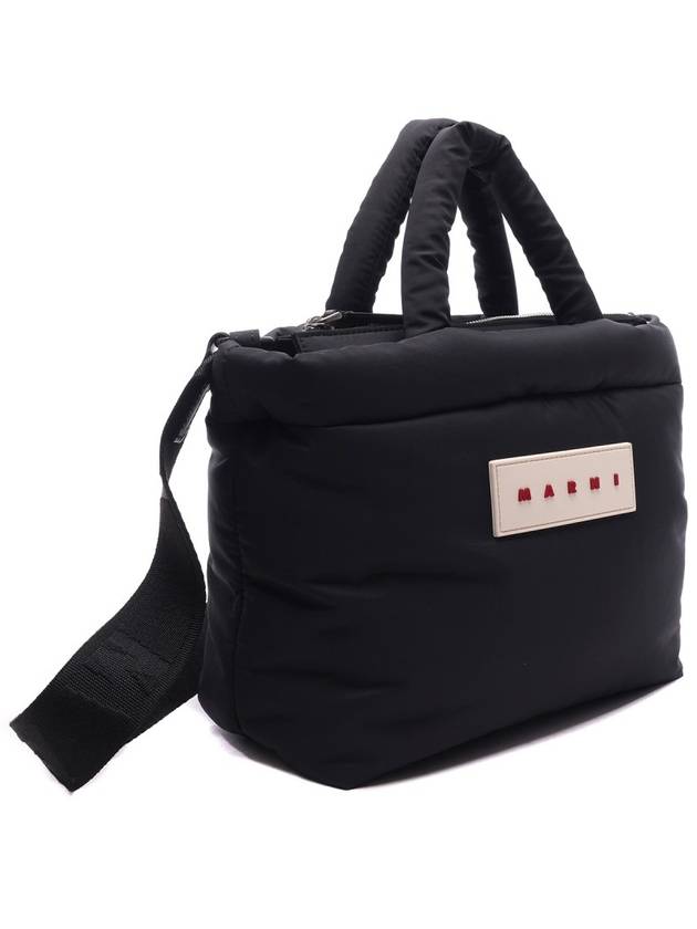 Patch Puff Small Tote Bag Black - MARNI - BALAAN 4