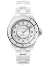 J12 Watch 33MM Robust White Ceramic and Steel Diamond Indicator H570 - CHANEL - BALAAN 4