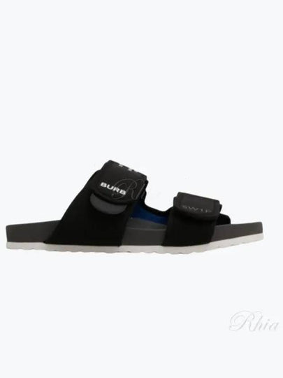 Horseferry Print Strap Sandals Black - BURBERRY - BALAAN 2