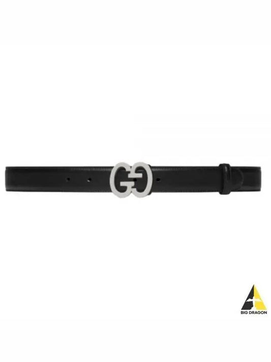 GG Superme Monogram Leather Buckle Belt - GUCCI - BALAAN 2