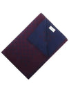 GG jacquard reversible wool scarf muffler blue wine - GUCCI - BALAAN.