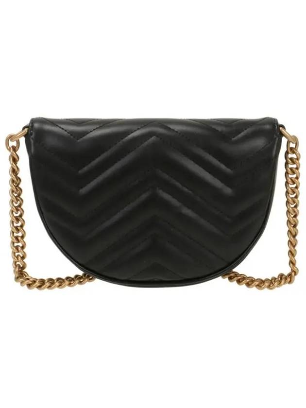 GG Marmont Matelasse Chain Mini Bag Black - GUCCI - BALAAN 4