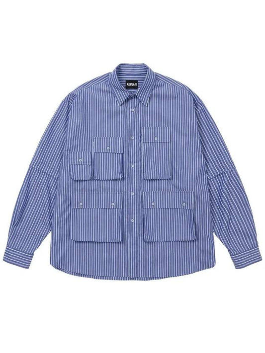 Fisherman Stripe Shirt BLUE - AJOBYAJO - BALAAN 1
