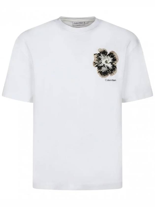 Short Sleeve T-Shirt White - CALVIN KLEIN - BALAAN 2