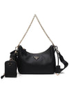 Re-Edition 2005 Saffiano Leather Shoulder Bag Black - PRADA - BALAAN 3