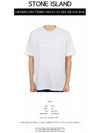 Men's Logo Short Sleeve T-Shirt White - STONE ISLAND - BALAAN 3