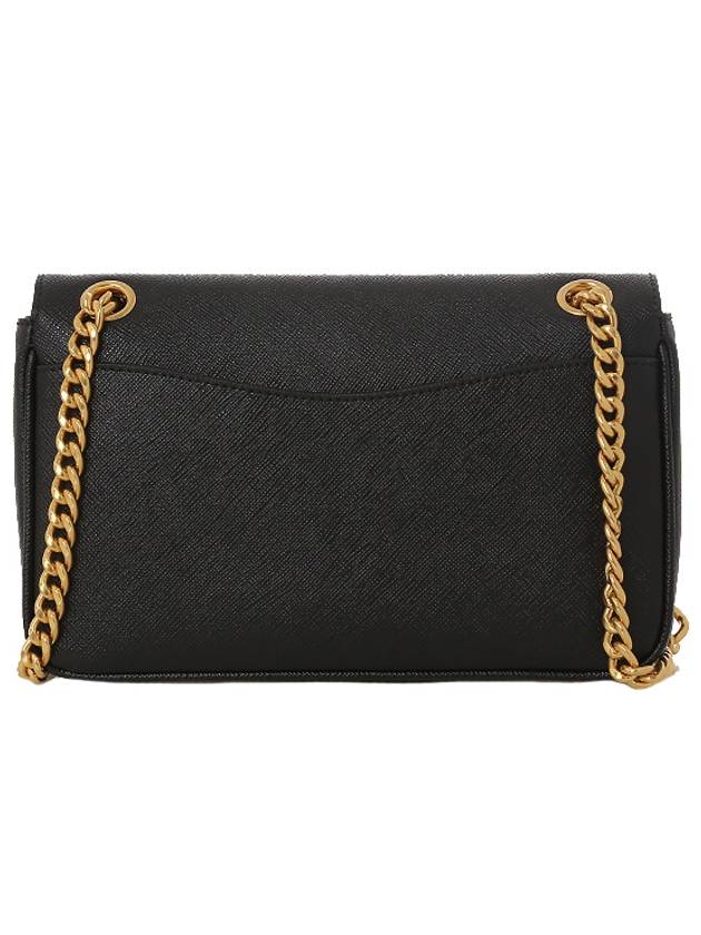 Saffiano Chain Cross Bag Black - PRADA - BALAAN 4