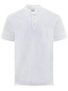 Monogram Motif Polo Shirt White - BURBERRY - BALAAN 2