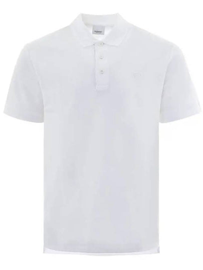 Monogram Motif Polo Shirt White - BURBERRY - BALAAN 2